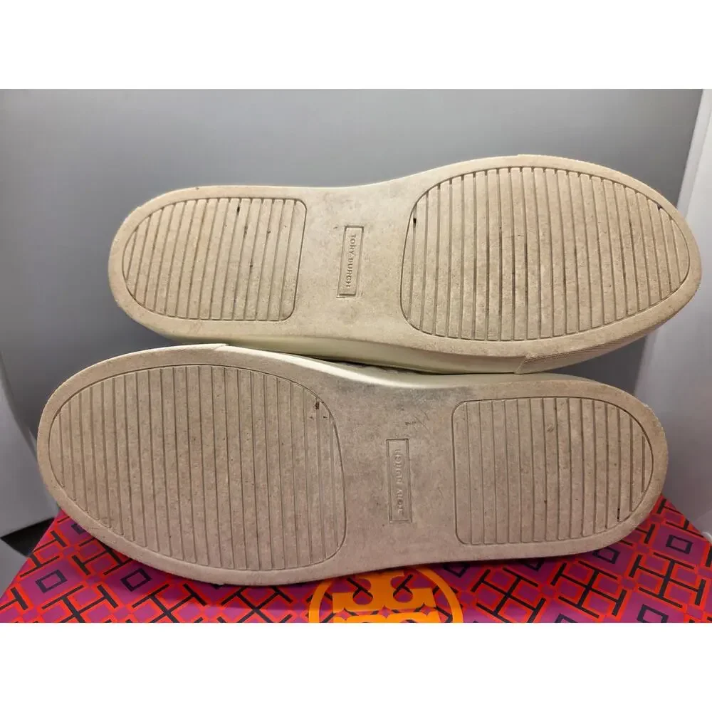 Tory Burch Marion Quilted Leather Sneakers in white Size 6.5M
